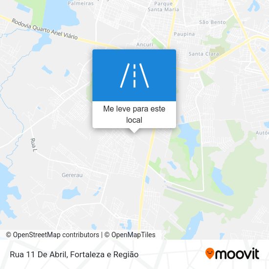 Rua 11 De Abril mapa