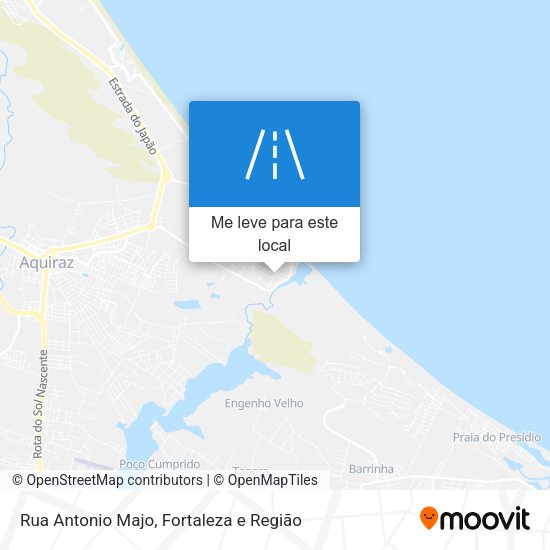 Rua Antonio Majo mapa