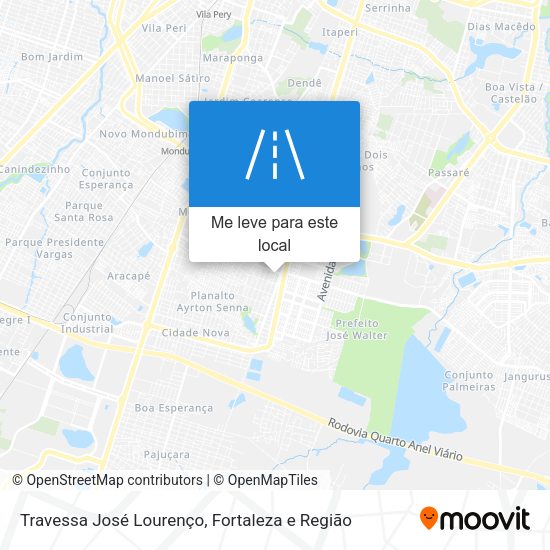 Travessa José Lourenço mapa