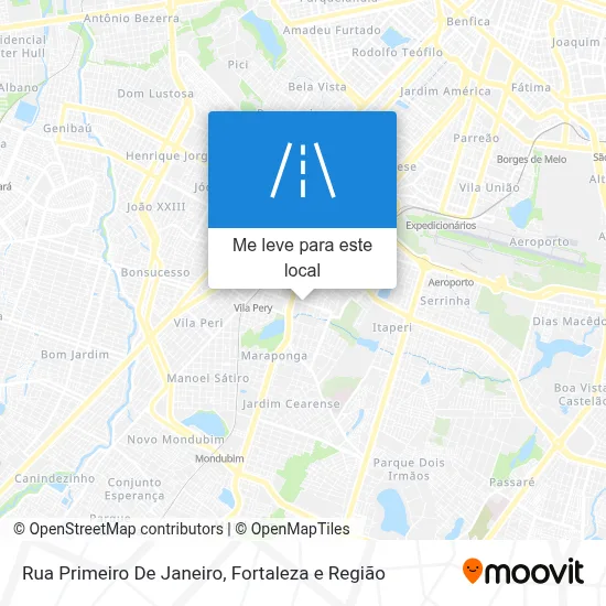 Rua Primeiro De Janeiro mapa