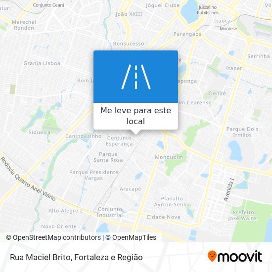 Rua Maciel Brito mapa