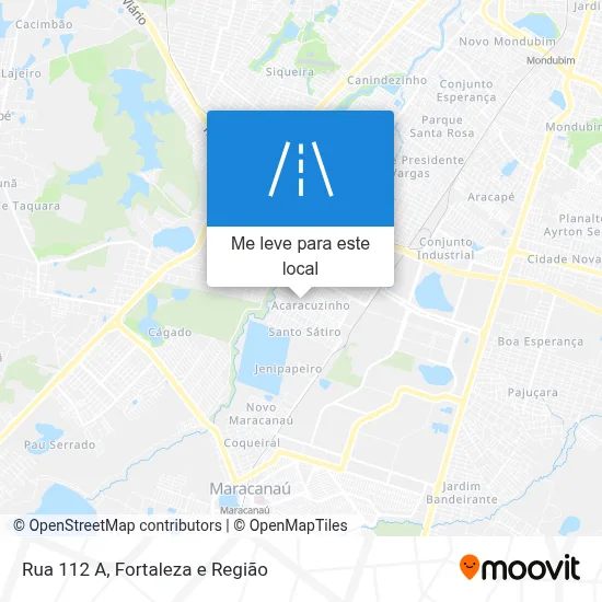 Rua 112 A mapa