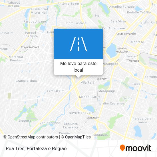 Rua Três mapa