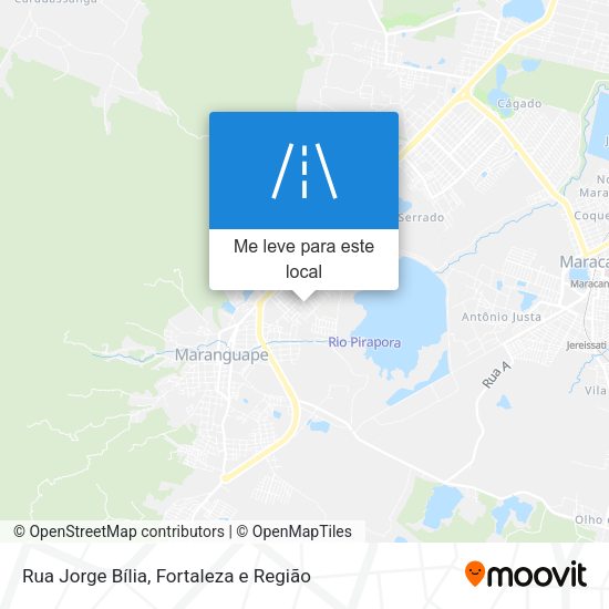 Rua Jorge Bília mapa