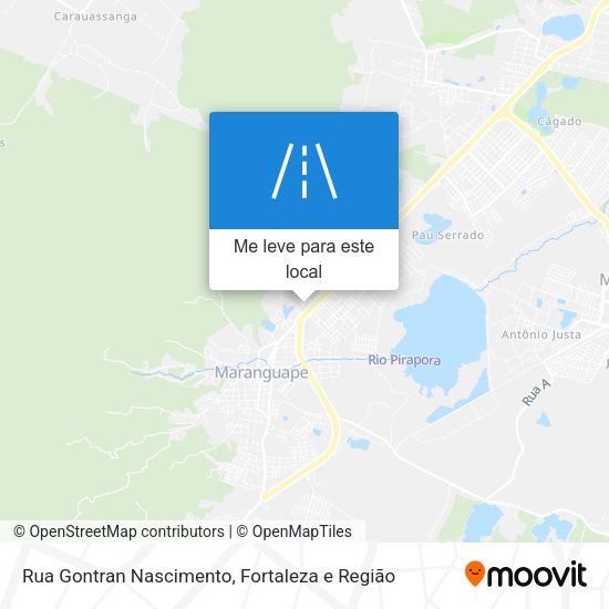 Rua Gontran Nascimento mapa