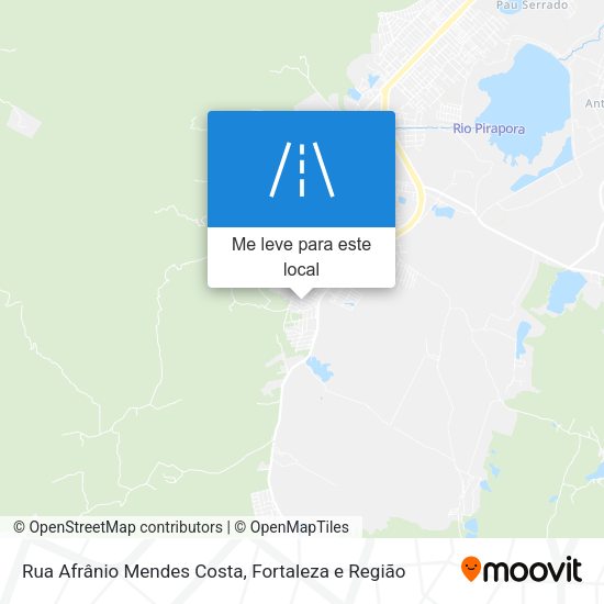 Rua Afrânio Mendes Costa mapa