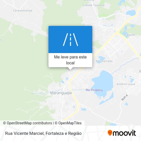 Rua Vicente Marciel mapa