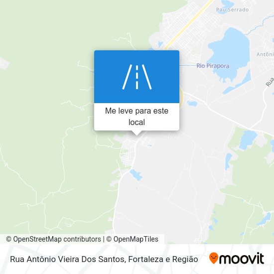 Rua Antônio Vieira Dos Santos mapa
