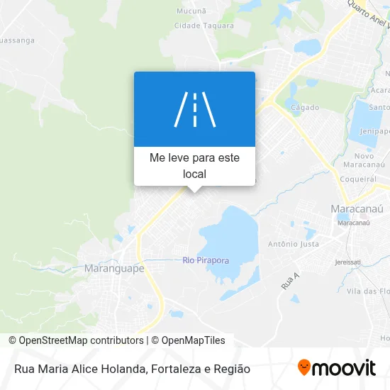 Rua Maria Alice Holanda mapa