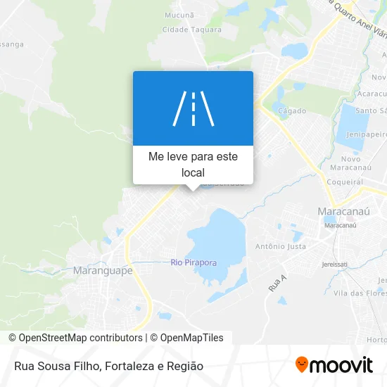 Rua Sousa Filho mapa