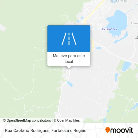 Rua Caetano Rodrigues mapa