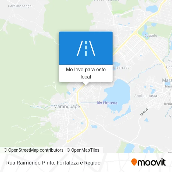Rua Raimundo Pinto mapa