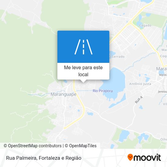 Rua Palmeira mapa