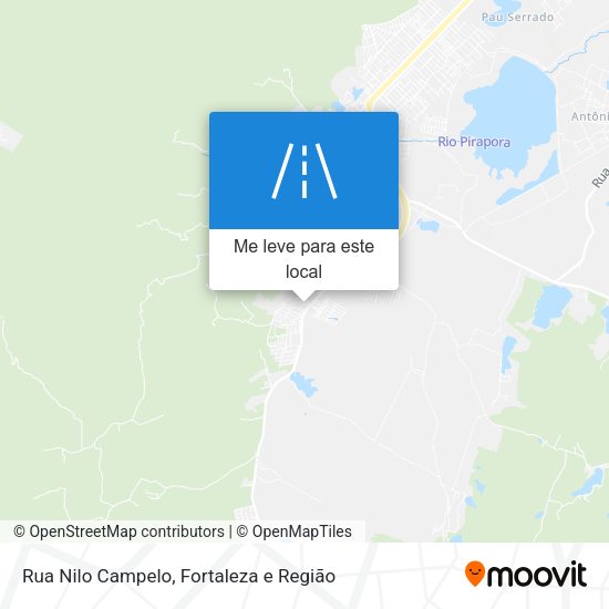Rua Nilo Campelo mapa