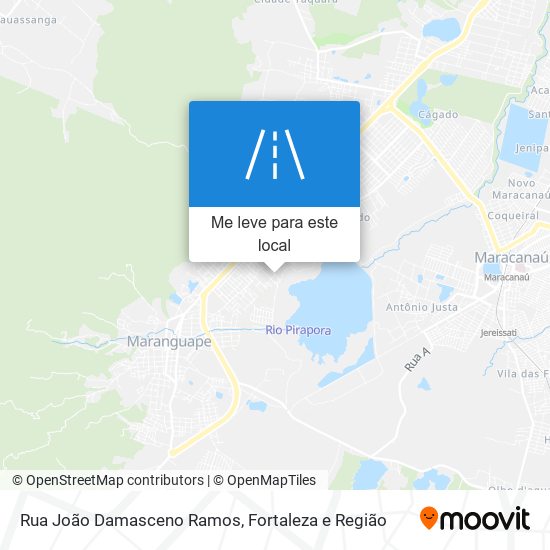 Rua João Damasceno Ramos mapa