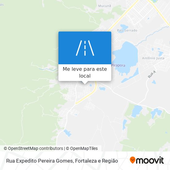Rua Expedito Pereira Gomes mapa