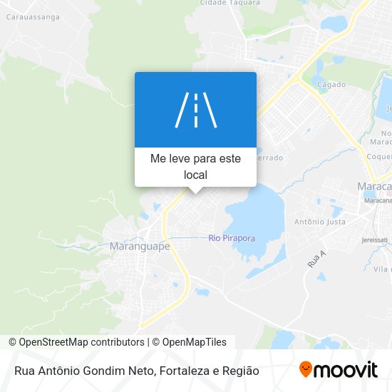 Rua Antônio Gondim Neto mapa