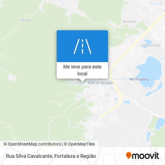 Rua Silva Cavalcante mapa