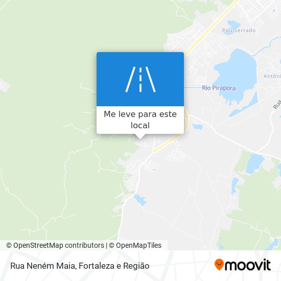 Rua Neném Maia mapa