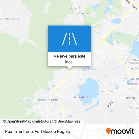 Rua Irmã Irene mapa
