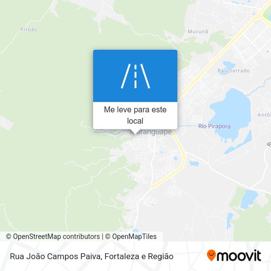 Rua João Campos Paiva mapa