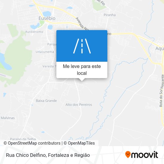 Rua Chico Delfino mapa