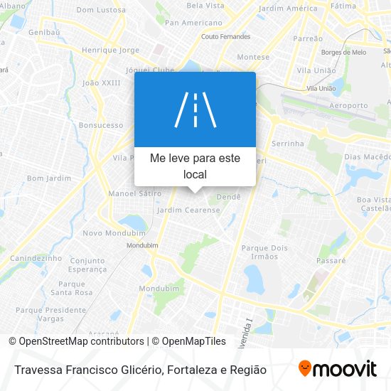 Travessa Francisco Glicério mapa