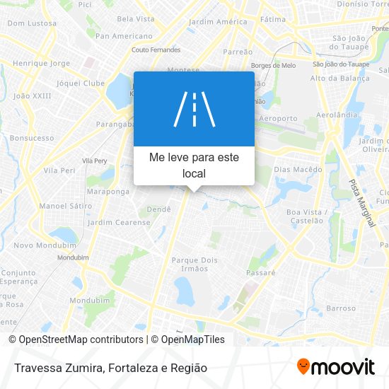 Travessa Zumira mapa