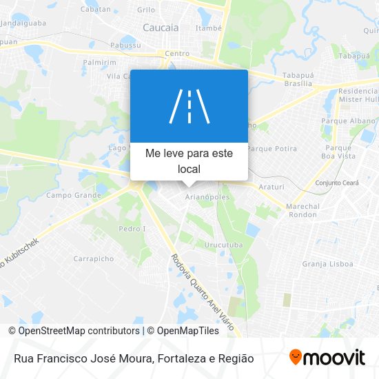 Rua Francisco José Moura mapa