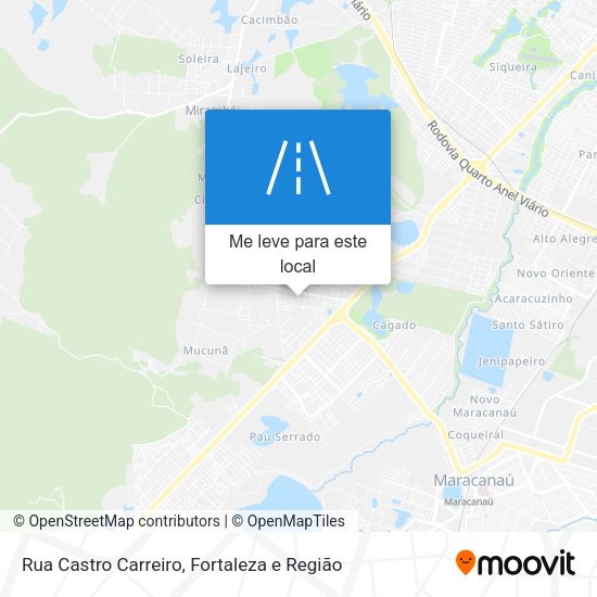 Rua Castro Carreiro mapa