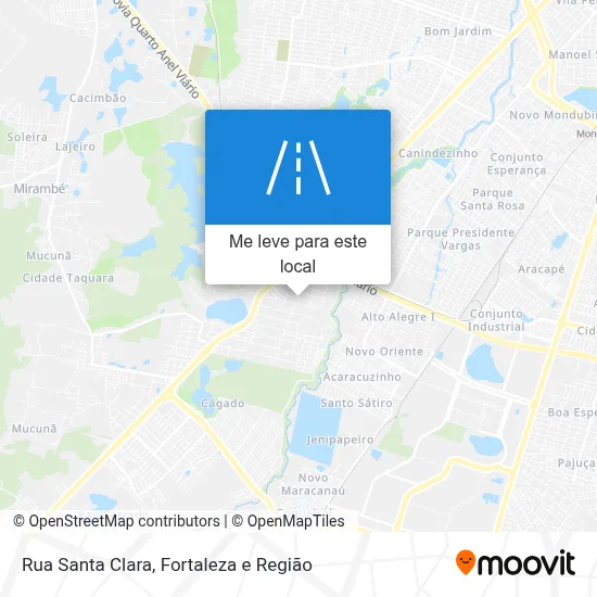 Rua Santa Clara mapa
