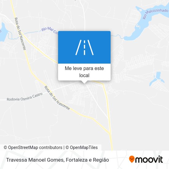 Travessa Manoel Gomes mapa