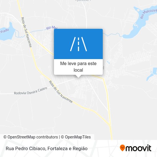 Rua Pedro Cibiaco mapa