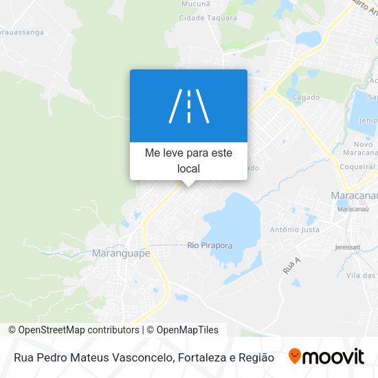 Rua Pedro Mateus Vasconcelo mapa