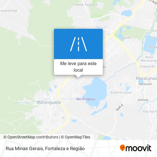 Rua Minas Gerais mapa