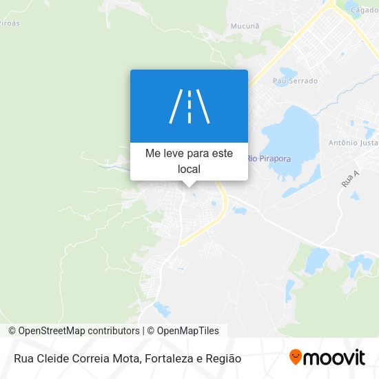 Rua Cleide Correia Mota mapa