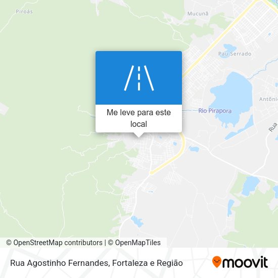 Rua Agostinho Fernandes mapa