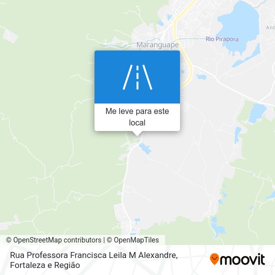 Rua Professora Francisca Leila M Alexandre mapa