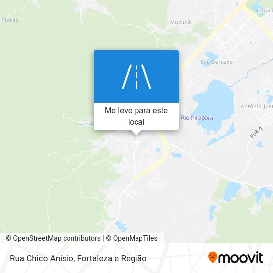 Rua Chico Anísio mapa