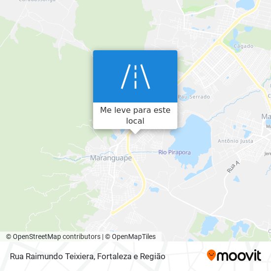 Rua Raimundo Teixiera mapa