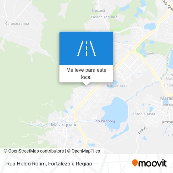 Rua Heldo Rolim mapa
