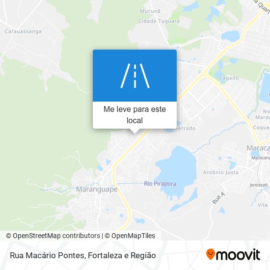 Rua Macário Pontes mapa