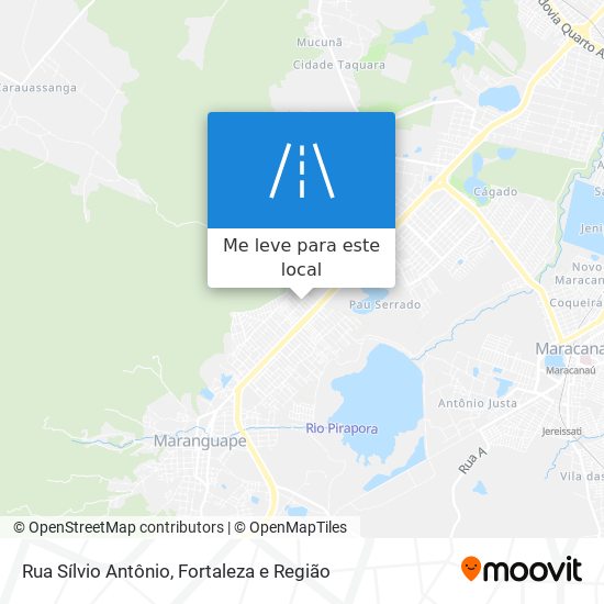 Rua Sílvio Antônio mapa
