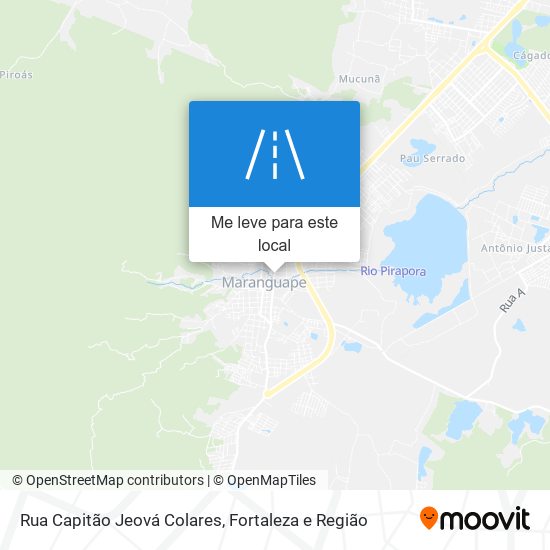 Rua Capitão Jeová Colares mapa