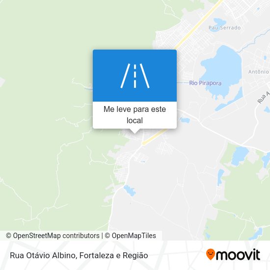 Rua Otávio Albino mapa