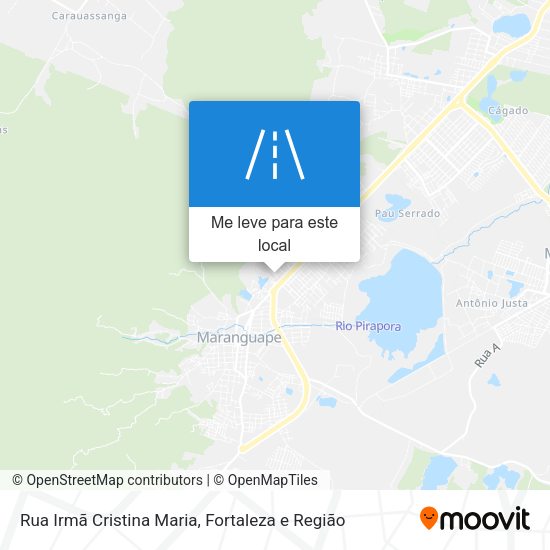 Rua Irmã Cristina Maria mapa