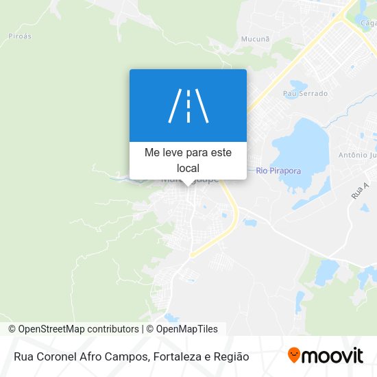 Rua Coronel Afro Campos mapa