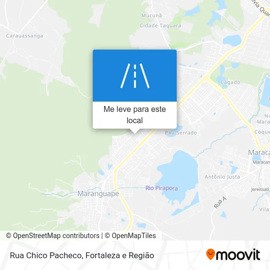 Rua Chico Pacheco mapa