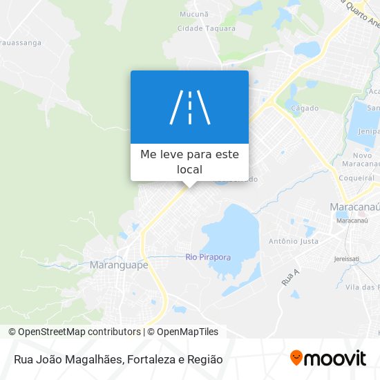 Rua João Magalhães mapa