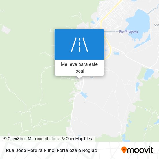 Rua José Pereira Filho mapa